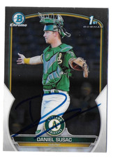 2023 BOWMAN CHROME DANIEL SUSAC ATHLETICS GIANTS AUTO SIGNED BASEBALL CARD RC
