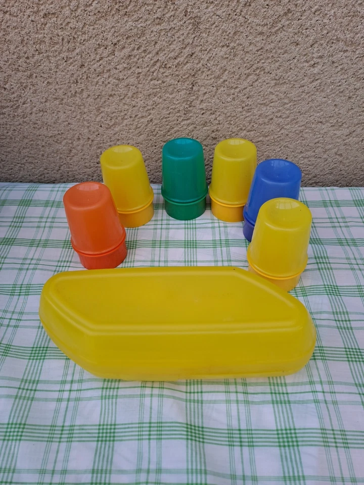 Lot de 6 Coquetiers Tupperware Et Boite 6 oeufs colorés - Photo 3/4