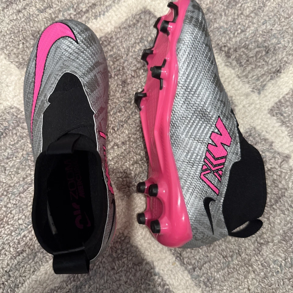 Botín de fútbol juvenil Nike Jr. Zoom Mercurial Superfly 9 Academy XXV FG/MG talla 2 Foto 2 de 4