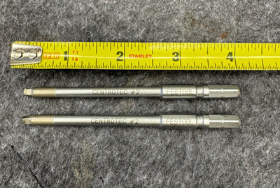 festool centrotec SQ-2-100 centro/2 square drive bit #2 4'' long, set of two