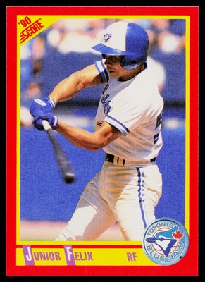 1990 Score Junior Felix #258 Toronto Blue Jays