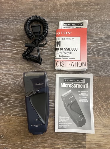Remington MicroScreen 1 SF-3 Rechargeable Shaver Ergonomic MISSING BOX ...