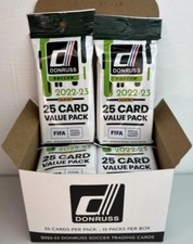 2022-23 Panini Donruss Soccer Fat Pack Box of 12 Factory Sealed Packs 300 Cards!
