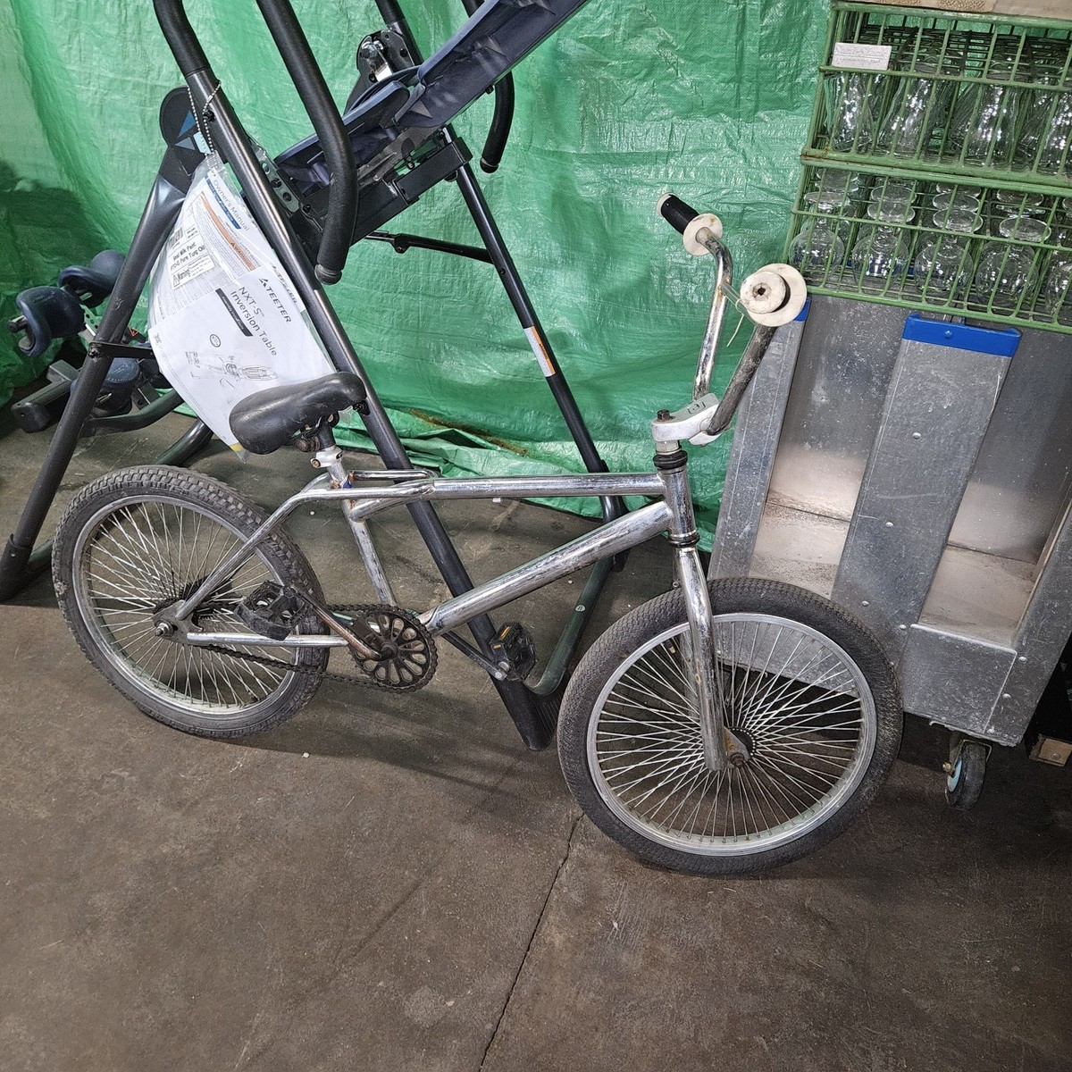 90's GT Dyno Compe Mid School Freestyle Bmx Bike CHROME | eBay