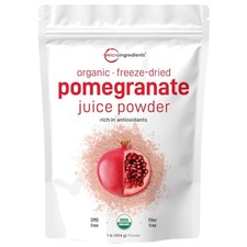 Natural Organic Pomegranate Juice Powder, 16 oz  Antioxidant-Rich  Non-GMO