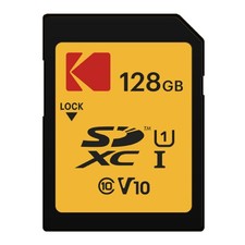 Kodak 128GB SD Class 10 UHS I U1 V10 Full HD Memory Card 25MBs Speed