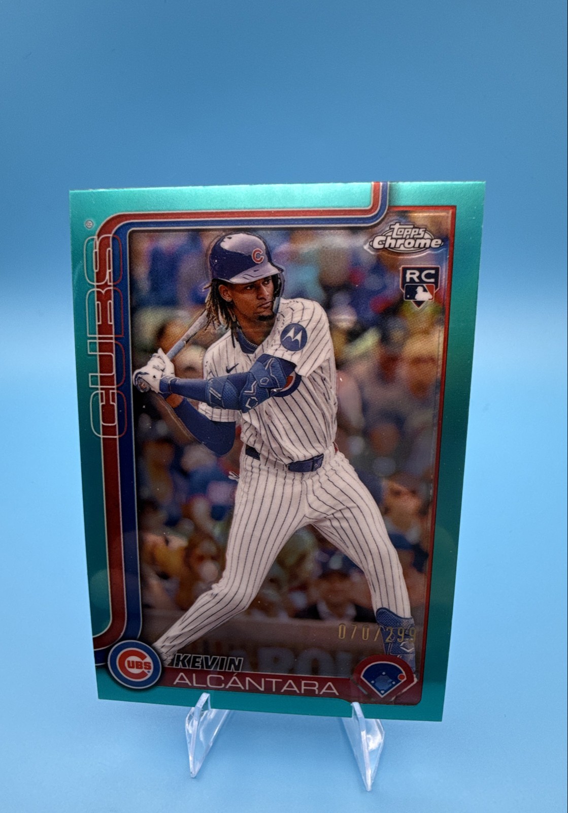2025 Topps Chrome - Kevin Alcantara #173 Teal Refractor /299 (RC)