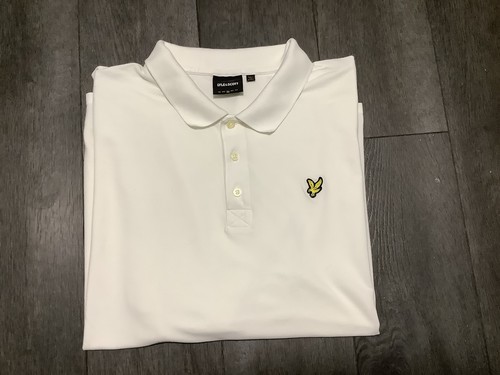 Lyle & Scott Mens White Polo Size 3XL (Very Big ) VGC