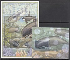 Ghana - Mail 2001 Yvert 2741/6+H.416 ** Mnh Cetacean Fauna