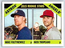 2015 Topps Heritage Nick Tropeano / Mike Foltynewicz Rookie RC #244