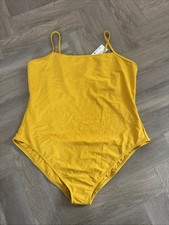 Marks and Spencer Non Wired Square Neck Swimming Costume Size 24 Long