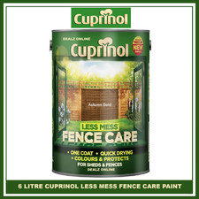 Cuprinol Fencecare Less Mess Shed  Fence Paint  6 L  One Coat  All Colours