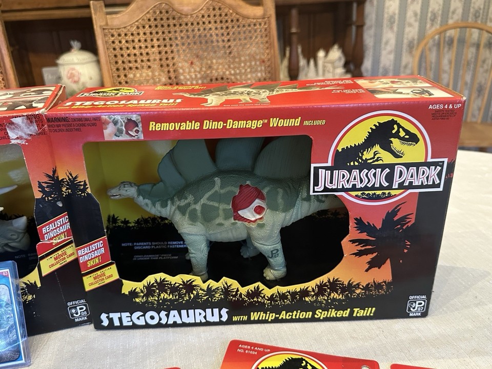 Rare series 2 kenner Vintage Jurassic Park Collector Trading Card Lot ...