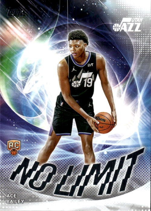 2025-26 Topps Ace Bailey #NL-5 No Limit Utah Jazz 28D