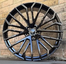 22” Aftermarket Wheels 5x112 ET25 Audi Q7 Q5 Q8 Black  Set Of 4