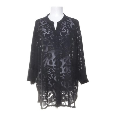 Kj Brand, Bluse, Größe: 52, Schwarz, Polyester/Viskose, Paisley, Damen #BwT