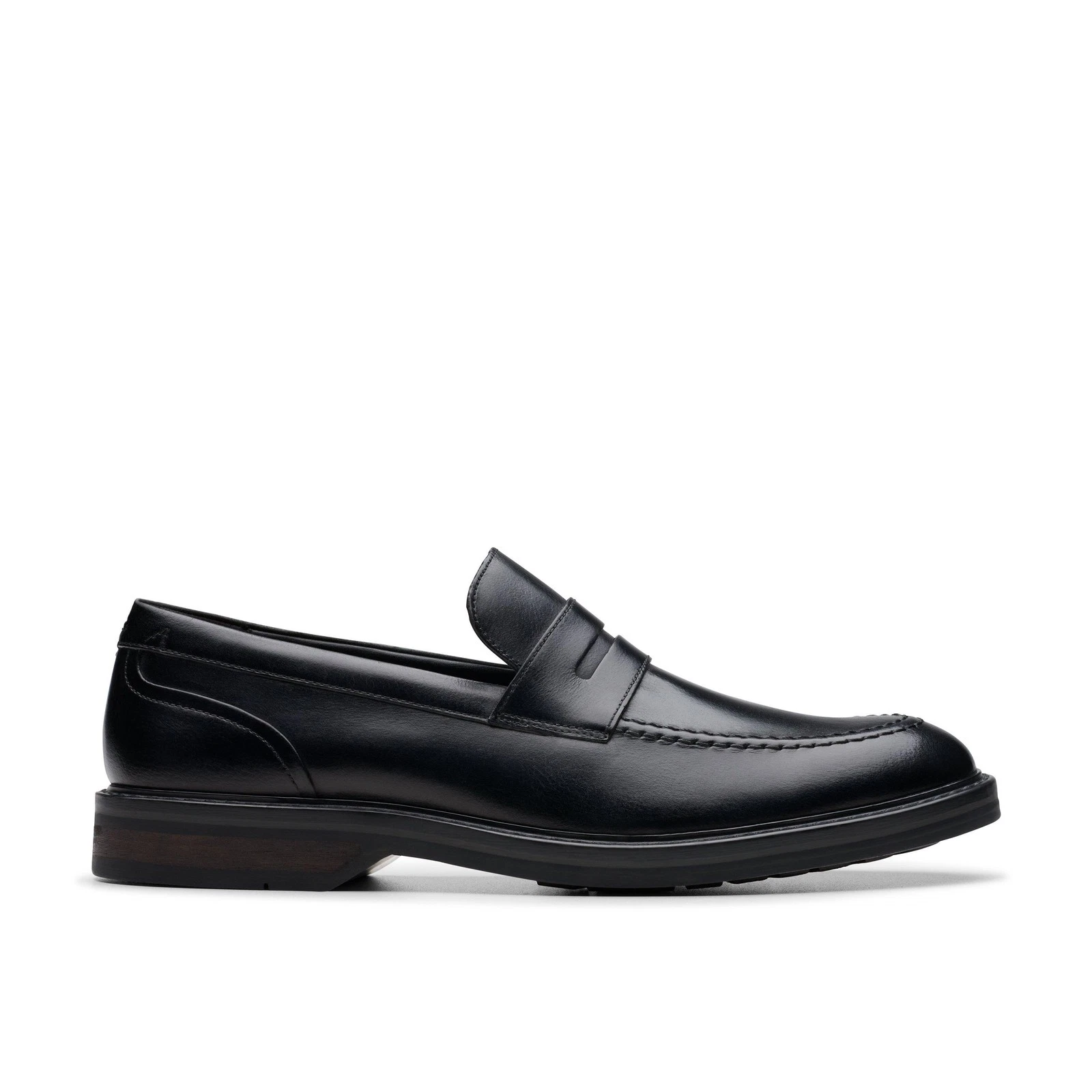 Mocassini Clarks uomo Aldwin Step mocassini in pelle nera