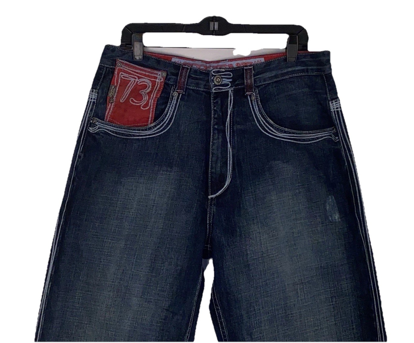 Vintage New Pepe Jeans Men's Size 34x31 Loose Baggy Wide Leg 1973 London NWOT image 2