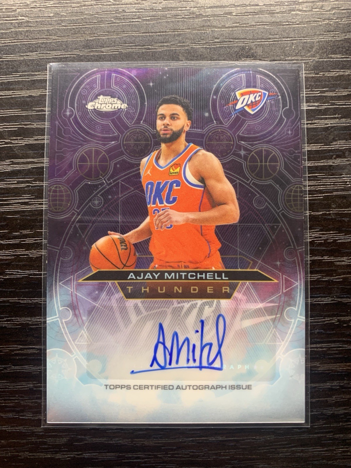 2025-26 Topps Chrome Update Ajay Mitchell Chromographs Auto