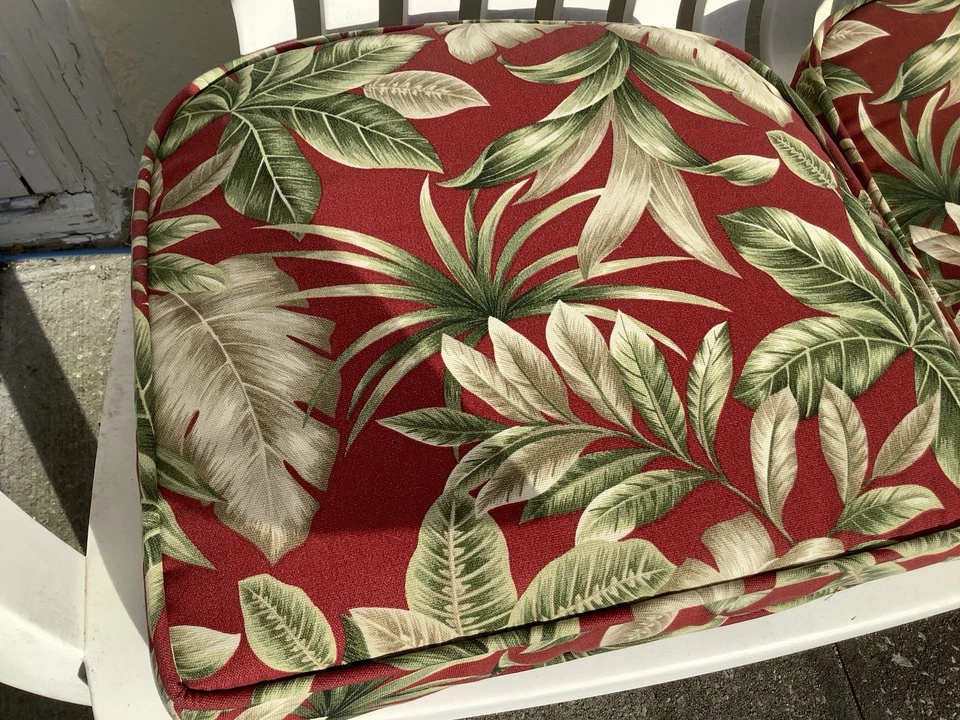 Cojines de asiento florales para silla de césped de exterior Foto 2 de 3