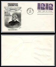 US FDC # 1281 3c Francis Parkman pair  Fleetwood   1967, 9p8063
