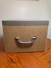 Vintage Photo Slide Trays Storage Box Hard Carrying Case