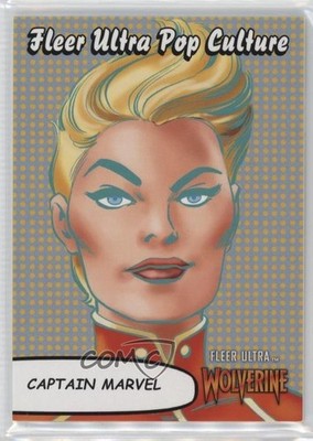 2023 Fleer Ultra Wolverine Pop Culture Captain Marvel #PC-4 0p6