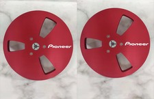 New One Pair Pioneer red 7'' Tape Reel Light Metal Aluminum Take Up Reel