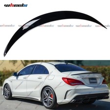 Passend für Mercedes Benz CLA C117 13-2019 Sport Heckspoiler Lippe Schwarz Glanz