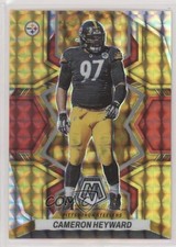 2022 Panini Mosaic Choice Fusion Red & Yellow Prizm 13/80 Cameron Heyward 0q84