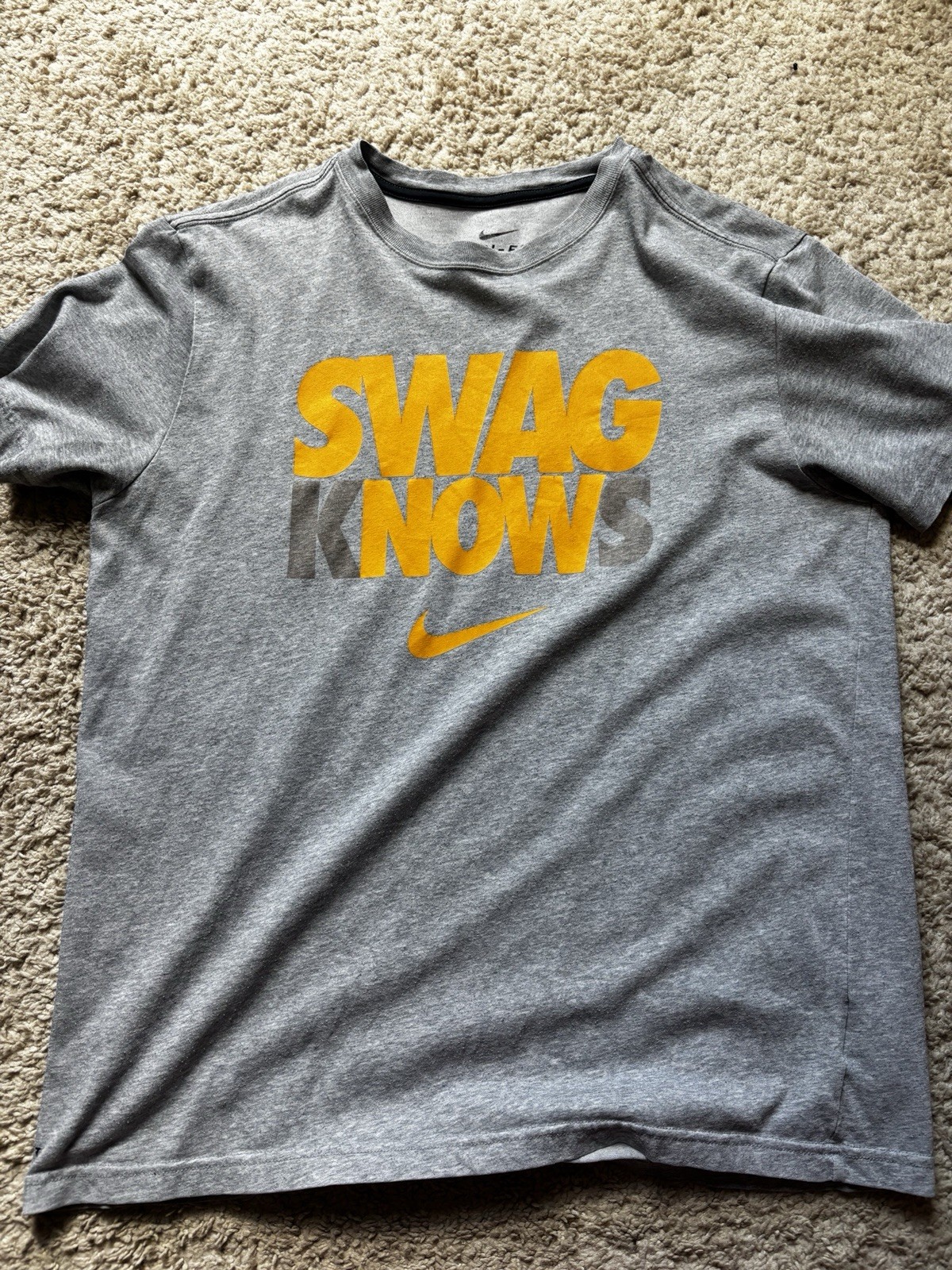 Nike DriFit Swag Now Knows Grey Performance T-Shirt