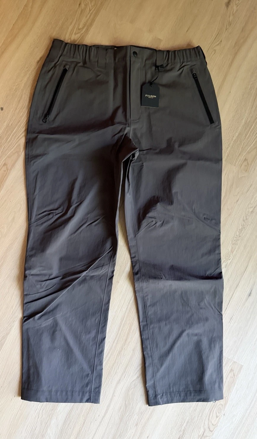 Filson Mens XL Swiftwater Rain Pants Green Outdoor Waterproof Lightweight NWT