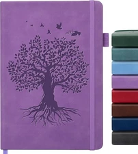 Lined Journal Notebook for,Women Men A5 Hardcover Leather Journals for Writing,