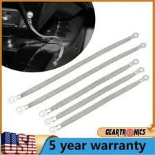 5PCS Universal Engine Ground Strap Truck/Car 3x10" & 2x13" Braided Copper Cable