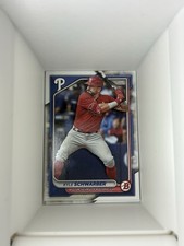 2024 Bowman Base Paper Kyle Schwarber Philadelphia Phillies Baseball Card. C8
