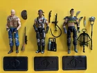 G.I. JOE DREADNOKS THUNDER, BURNOUT, GNAW, 2011 30TH ANNIVERSARY 3x FIGURE LOT