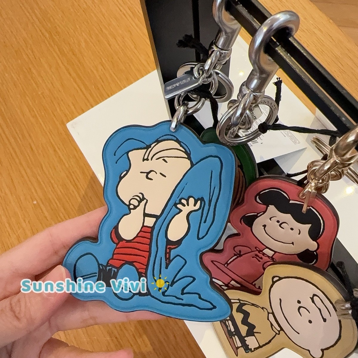 Coach Peanuts 2025 Linus Charm Keychain 75th Anniversary CBG56