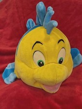 Vintage MATTEL 24  Large Jumbo Disney LITTLE MERMAID FLOUNDER PLUSH Fish Stuffed