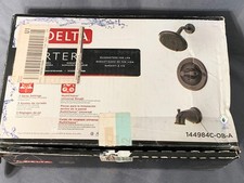 Delta 43237-2 Monitor Porter Handle Oil Rubbed Tub and Shower Faucet - Black