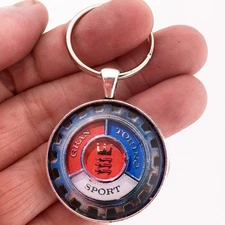 Vintage Ford Gran Torino Sport Chrome Badge Emblem Logo Reproduction Keychain