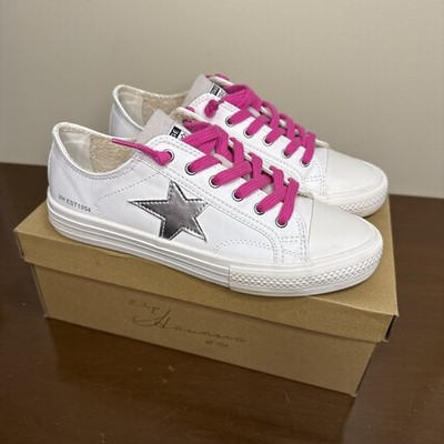 Vintage Havana Women's ''Letty'' White/Grey Sneakers US Size 8.5 w/box