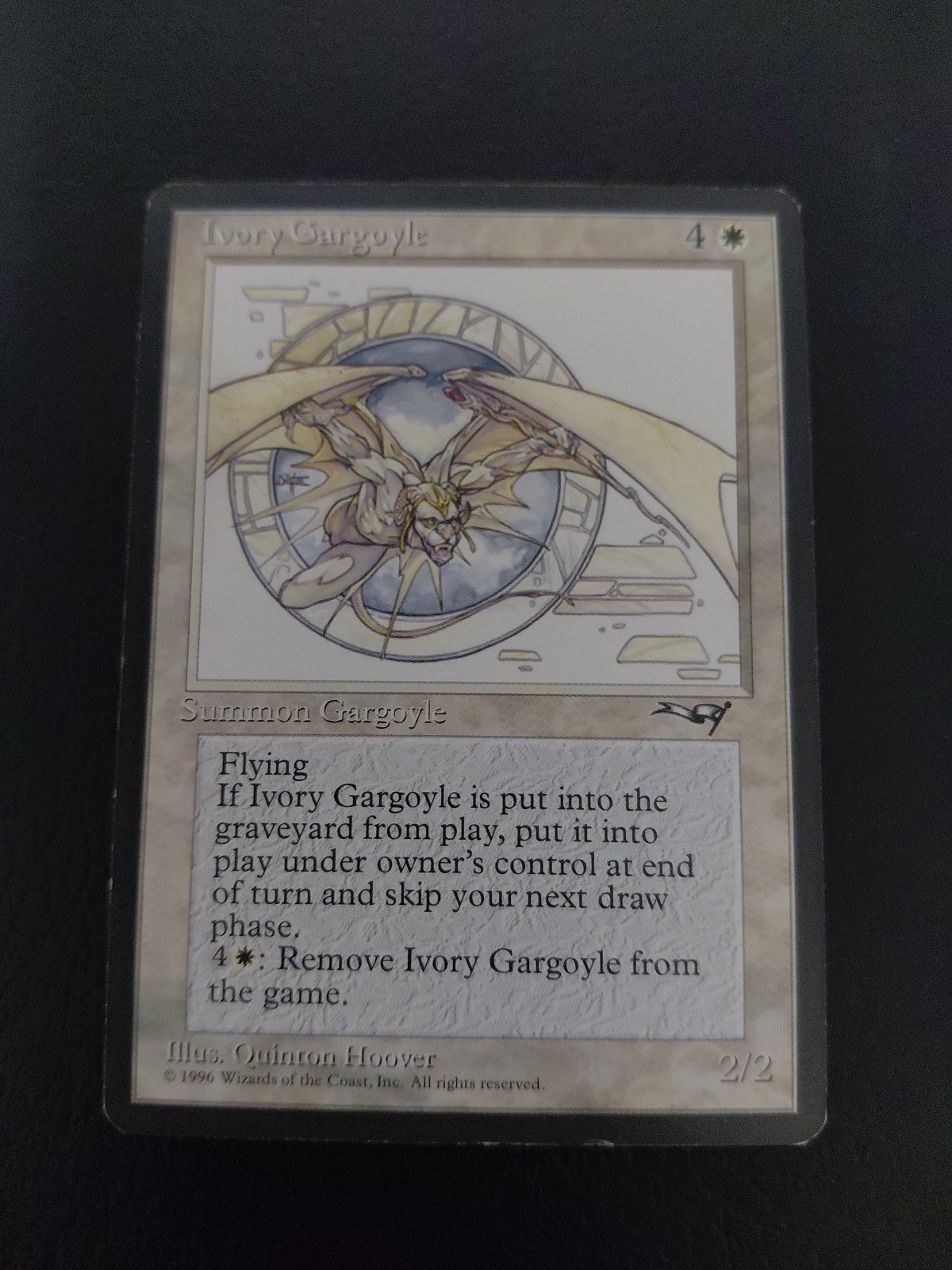 Ivory Gargoyle Alliances LP/NM White Rare MAGIC THE GATHERING MTG CARD