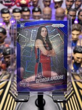Georgia Amoore 2025 Panini WNBA Prizm Blue Velocity Rookie RC #103 Mystics