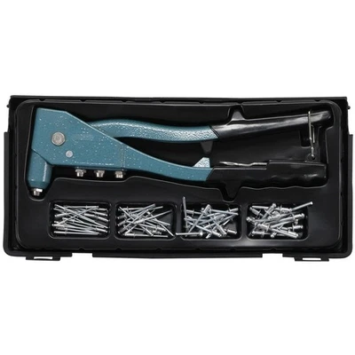 PINCE A RIVETER ET ASSORTIMENT 60 RIVETS de 2.4 - 3.2 - 4 - 4.8 mm - Photo 1/3