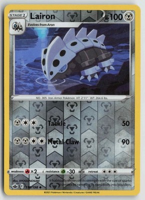 Lairon Uncommon SWSH06: Chilling Reign 110/198 NM