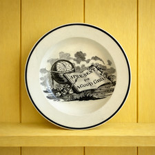 Antique Miniature Plate A Present For A Good Girl Nursery Ware Wedgwood C 1830