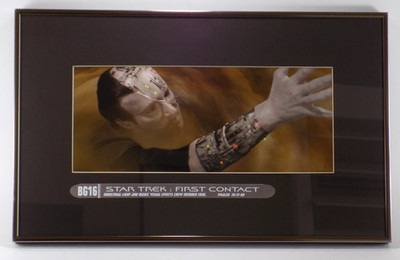 Star Trek First Contact Industrial Light And Magic 1996 Crew Member Framed Scene