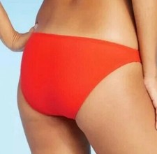 Xhilaration Ribbed Cheeky Bikini Bottom Red Womens XL NWT