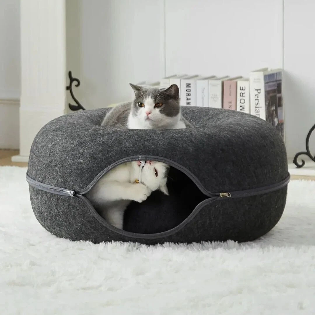 Catasaurus Cat Bed - Leather Cat Bed - Cozy Pet Bed - Luxury Cat Bed