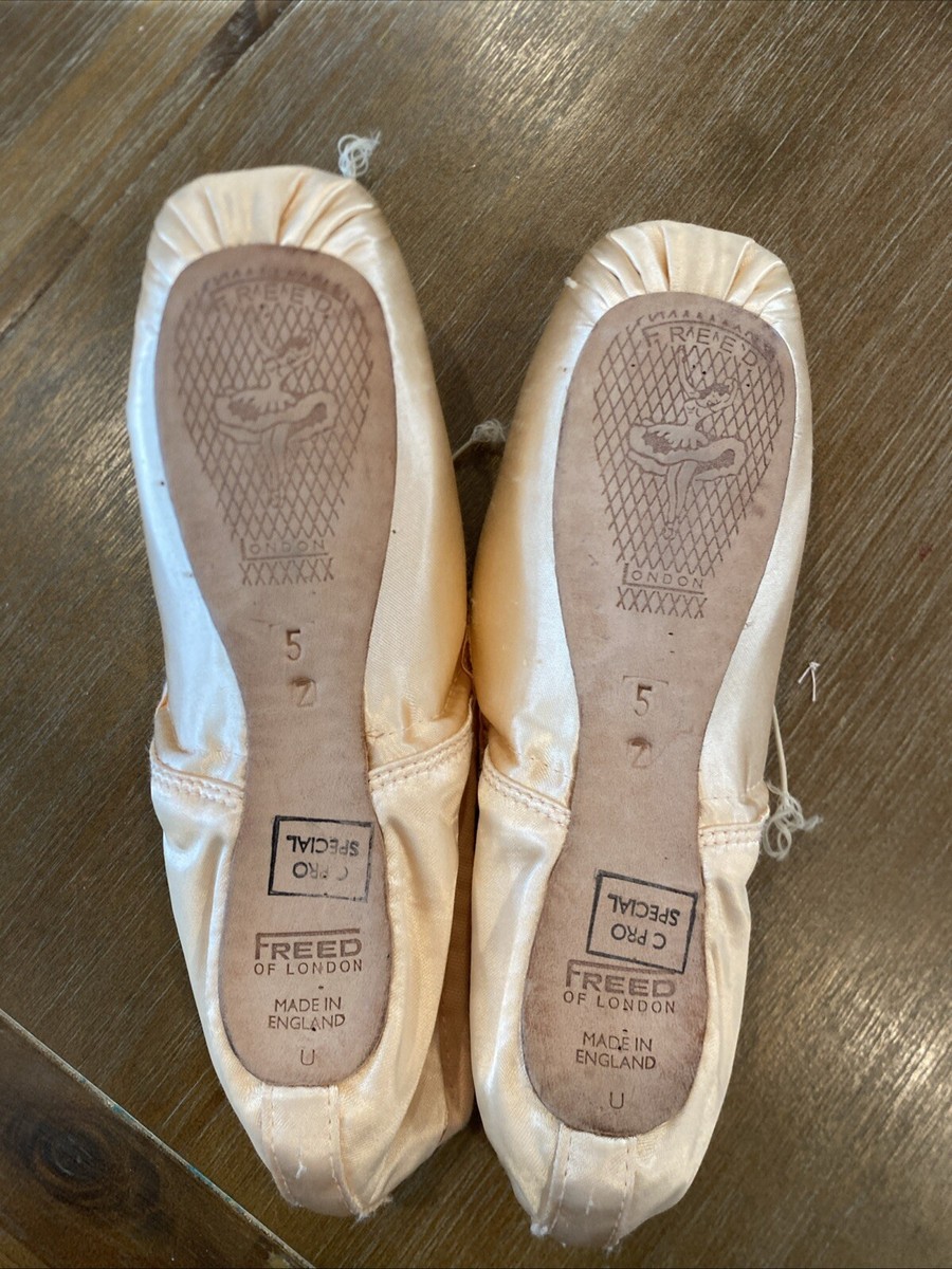 Freed of London Ballet Pointe Shoes Size 5 No X Z Maker Classic